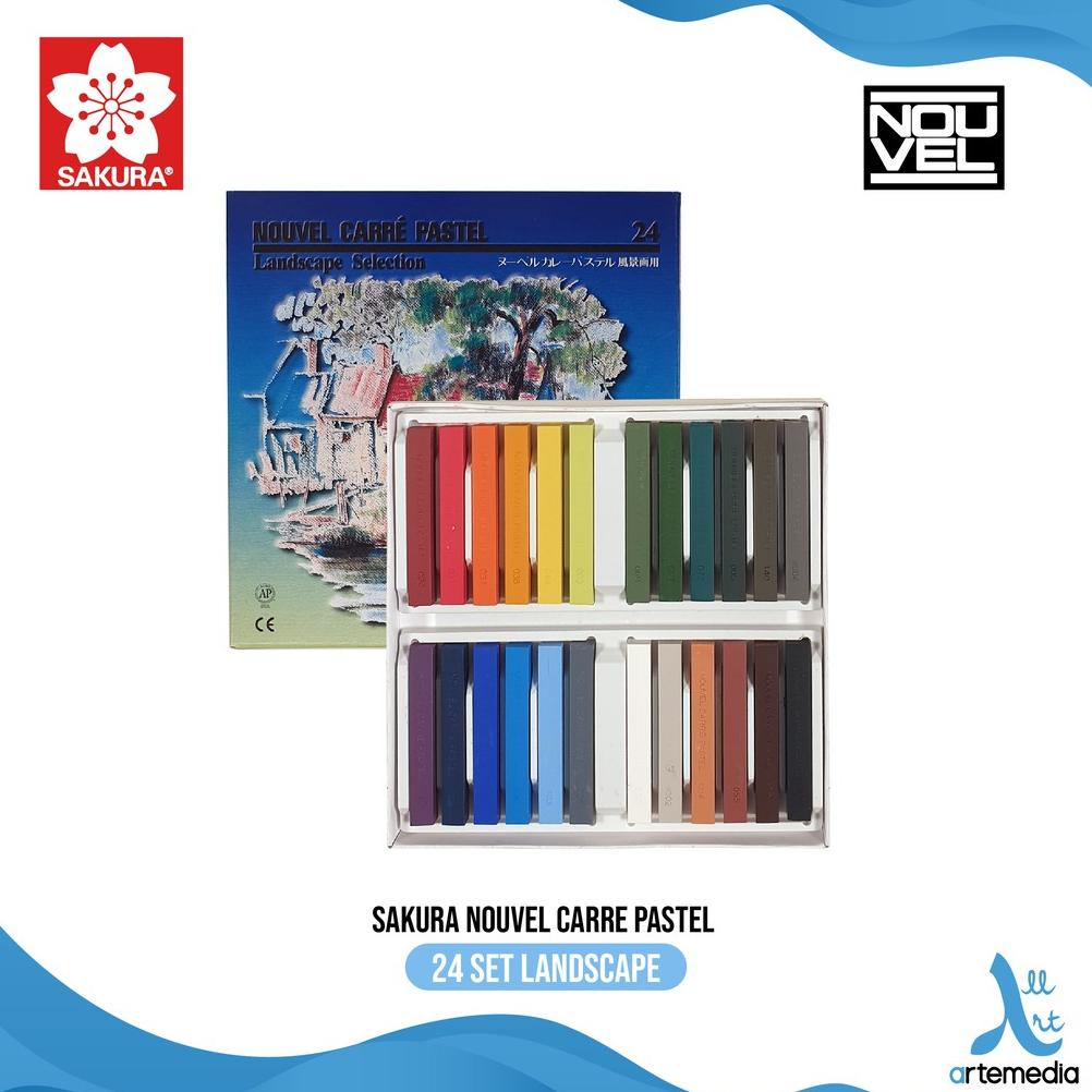 

Soft Pastel Sakura Set 24 Landscape Nouvel Carre Pastel