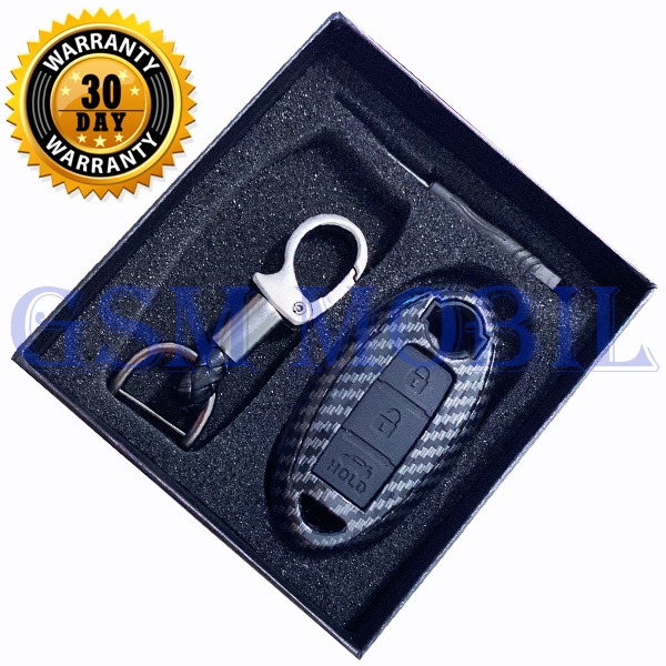 Case Carbon Smartkey Cover Key Kunci Nissan Juke March - 7109