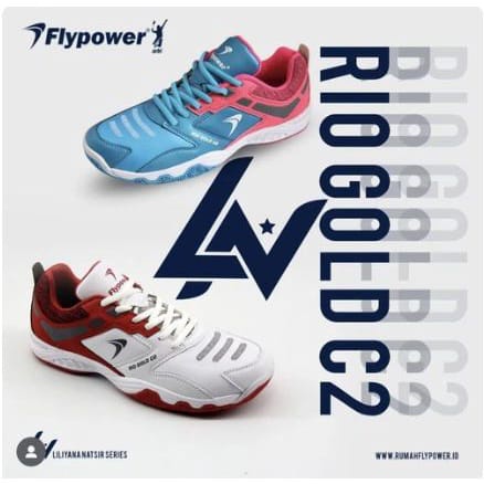 Sepatu Badminton Flypower Rio Gold C2