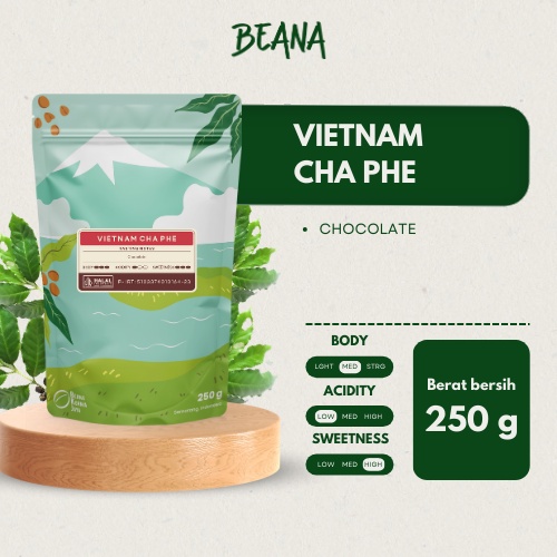 

Ca Phe Vietnam Robusta Coffee Roasted Beans | Biji Kopi Bubuk 250gr - Beana Roastery Semarang