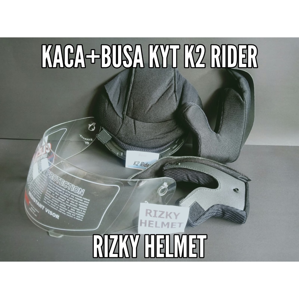 BUSA HELM KYT K2 RIDER, KYT K 2 RIDER + KACA HELM KYT K2 RIDER