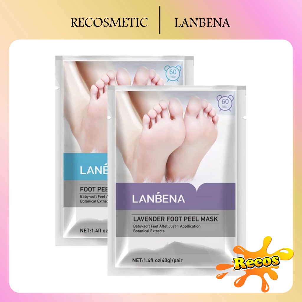 Lanbena foot peel mask/ masker kaki original 100% lanbena