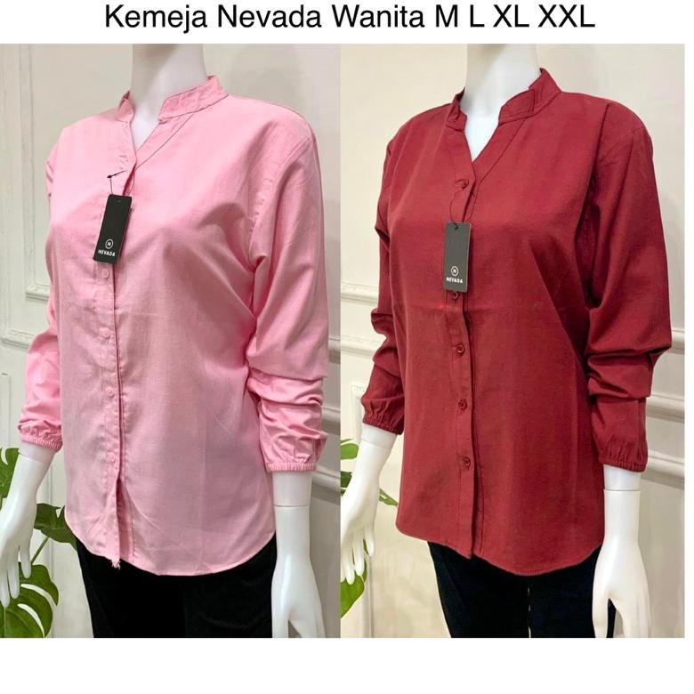 BIG SALE Kemeja Nevada Wanita Kemeja Polos Wanita Kemeja Kerja Wanita Kemeja Wanita Casual