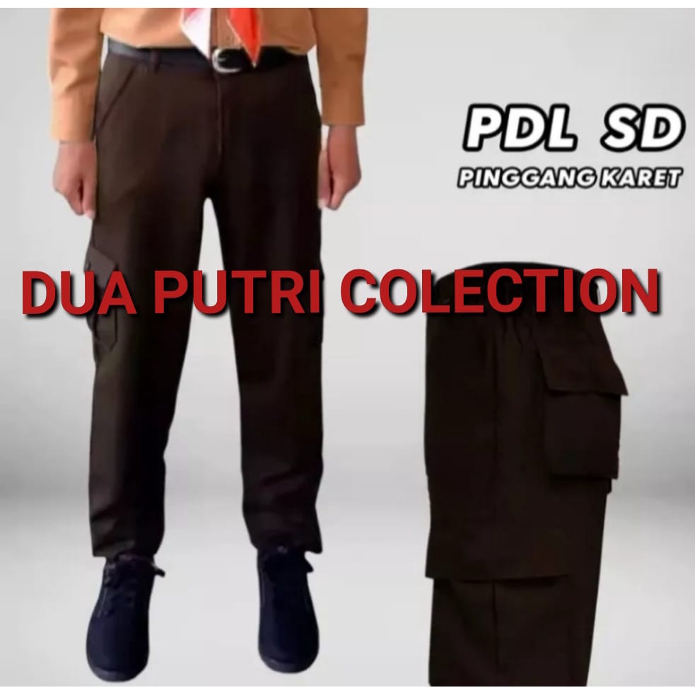 SERAGAM SEKOLAH CELANA PDL PRAMUKA SD/CELANA PDL PRAMUKA-CELANA PRAMUKA PANJANG KARET GEMBLOK