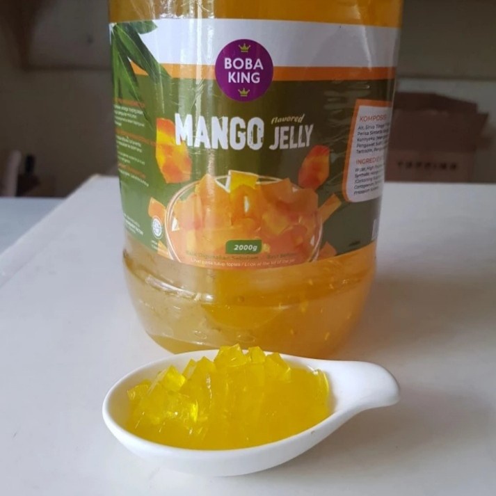 

Boba King Mango Jelly Bobba King Jeli Agar Agar Rasa Buah Mangga Topping Minuman