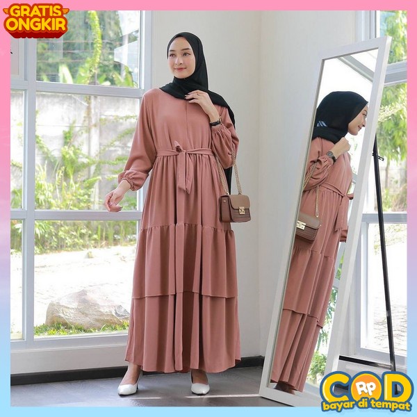 Buju Muslim Wanita Sari Games Jumbo Mewah Bj Muslim Casual Gamis Wanita Terbaru 2023 Dress Syari Mur
