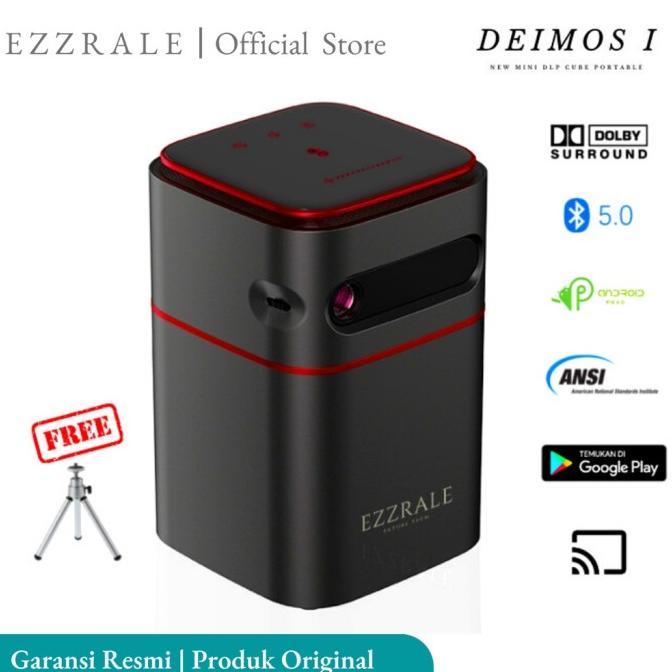 Ezzrale Deimos I Mini Smart Batery Pocket Projector 150 Ansi Android Streethuupsstore