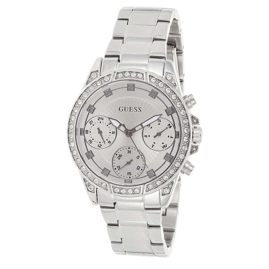 promo terbaru jam tangan GUESS W1293L1 - Jam Tangan Wanita - Original - Silver - Original