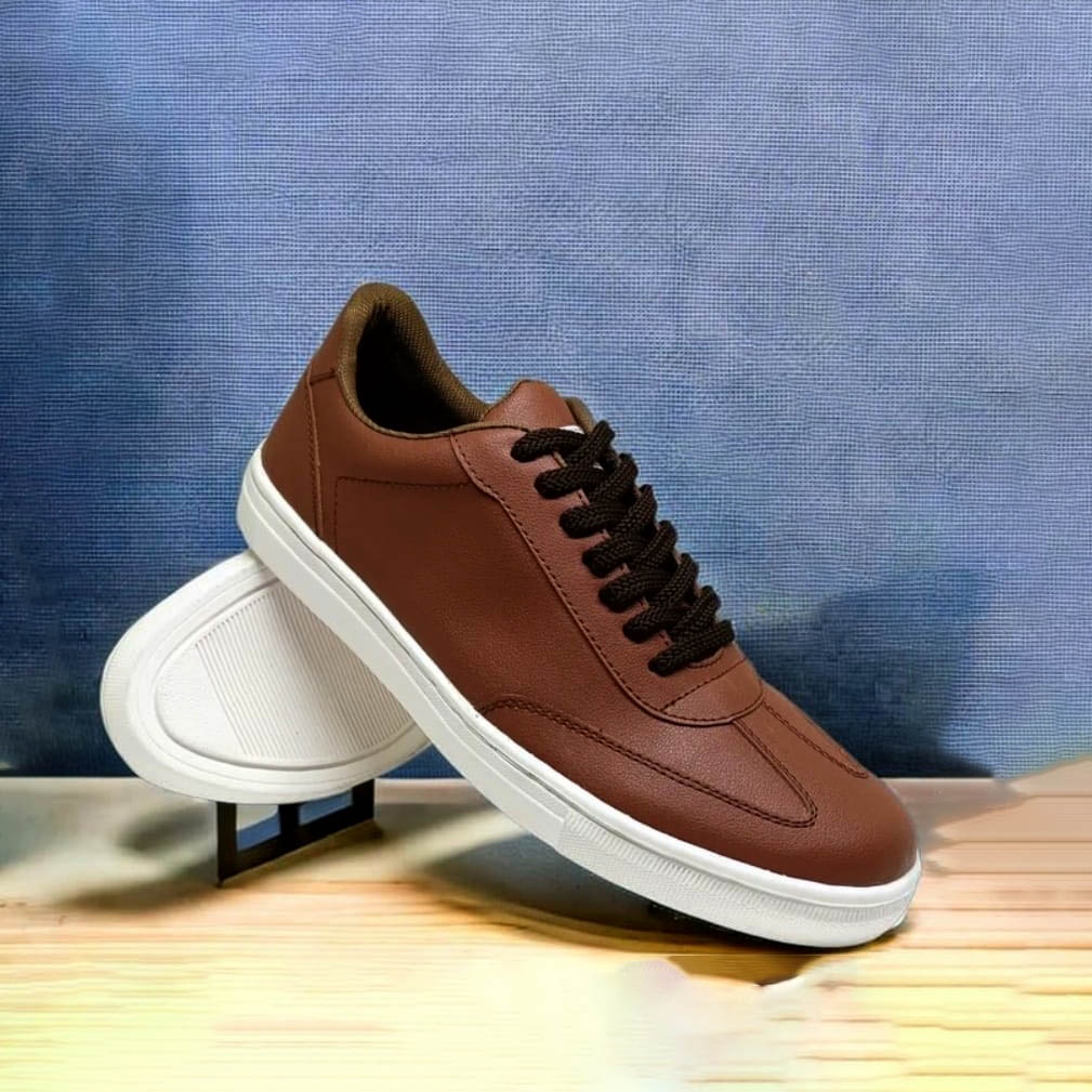 JOMI X ZAGIB | Sepatu Pria Warna Coklat Sneaker Casual Skate Cowo Branded Impor