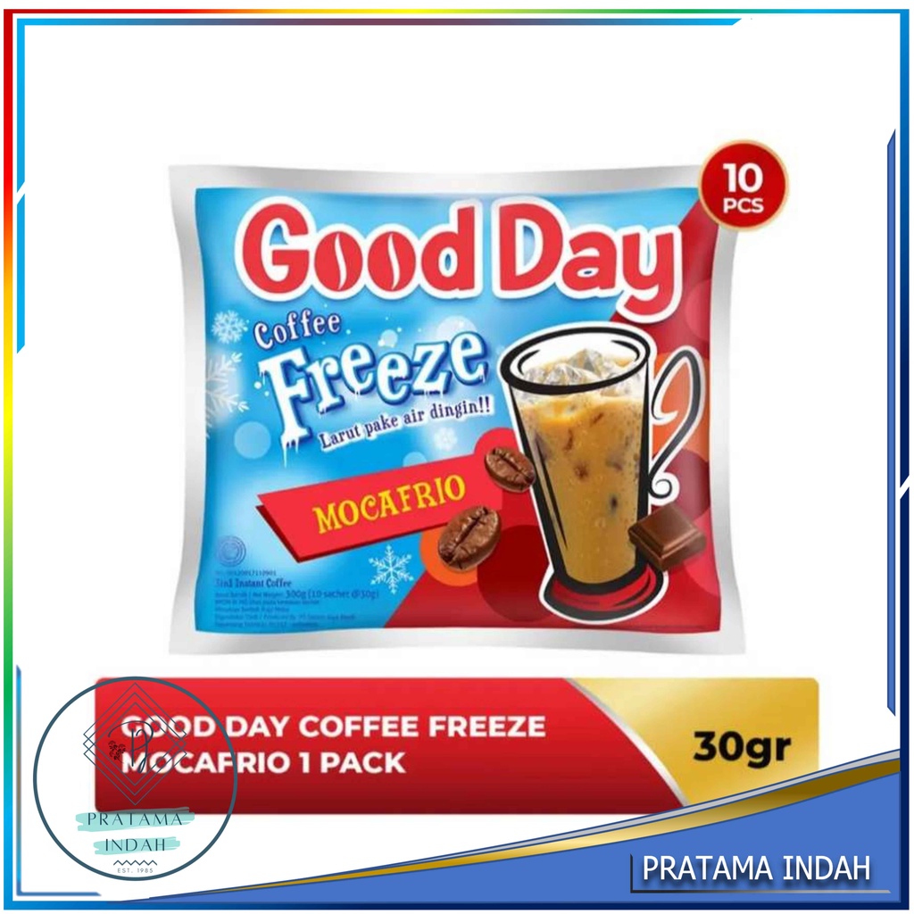 

KOPI GOODDAY / GOOD DAY FREEZE MOCAFRIO RENCENG - ISI 10 PCS X 20 GRAM