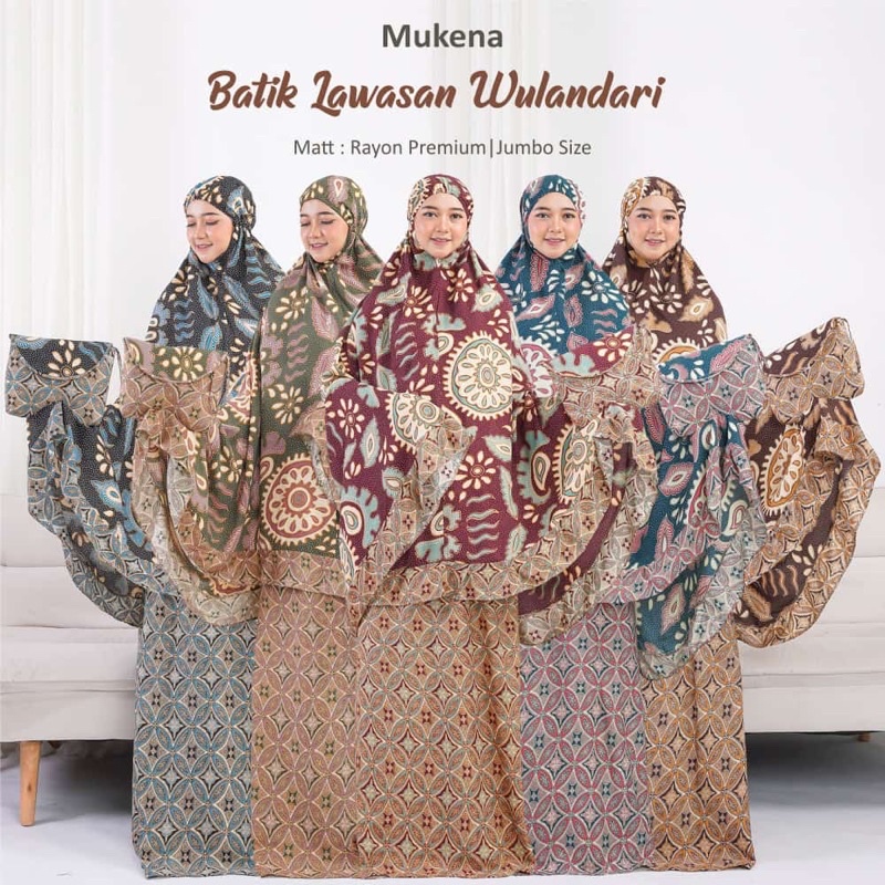 mukena lawasan batik wulandari