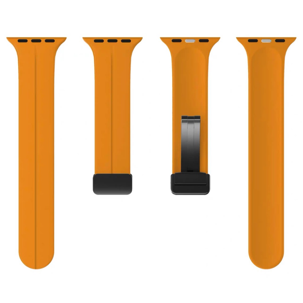 HOT ITEM !!! SPIGEN RUBBER MAGNETIC STRAP IWATCH SE 1 2 3 4 5 6 7 8 ULTRA SE STRAP IWATCH 38mm 40mm 41mm 42mm 44mm 45mm 49mm