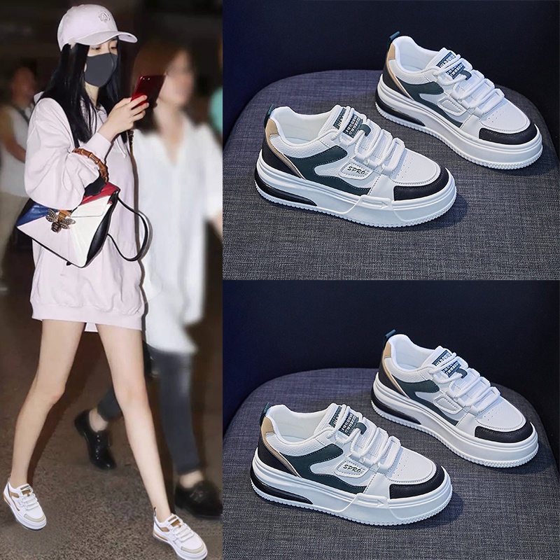 DENDEN.ID Sepatu Sneaker Putih Wanita Fashion Korea Sepatu Casual Import 1050