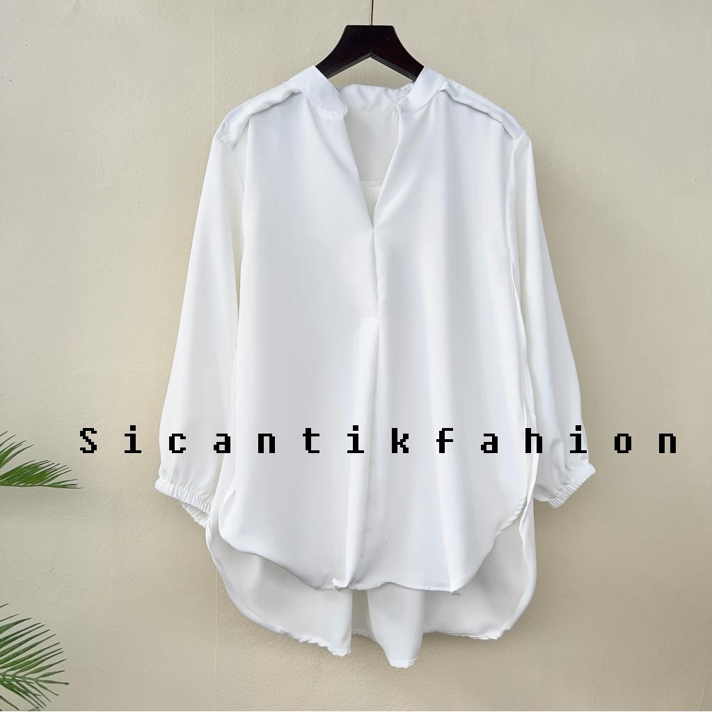 Blouse Putih Wanita Korean Style // Outher Wanita Kekinian