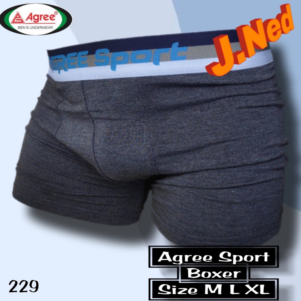 J229D (ISI 2 PCS) BOXER PRIA DEWASA AGREE SIZE M-XL