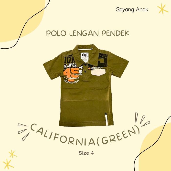 [DEFECT SALE] UKURAN 4 TAHUN By AUDI || KAOS POLO LENGAN PENDEK LAKI-LAKI  || HARGA SPESIAL (Karena 