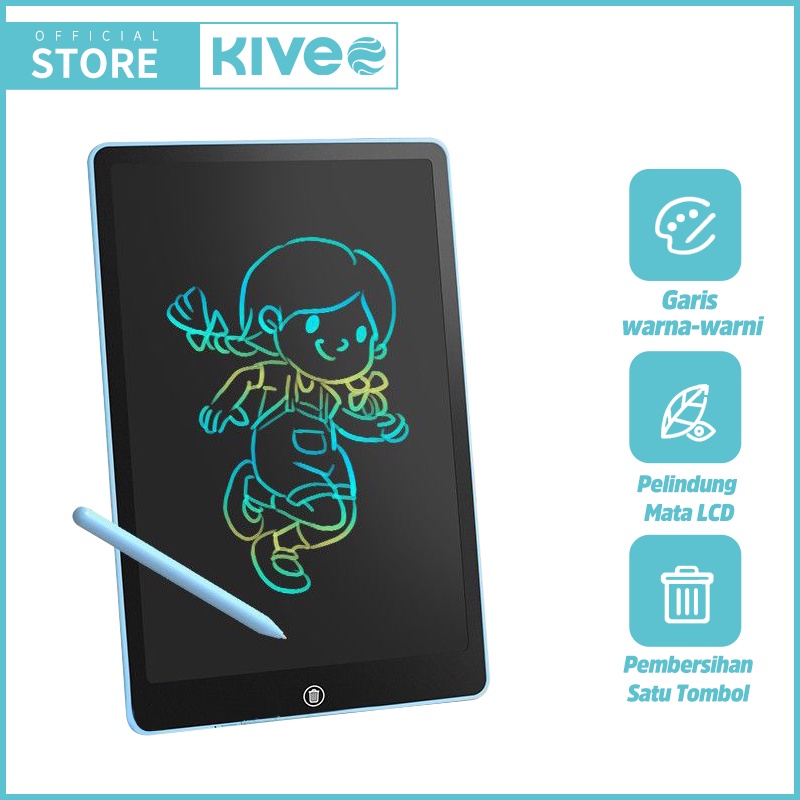 Jual KIVEE Besar Papan Tulis LCD Drawing 16" Untuk Belajar Menggambar