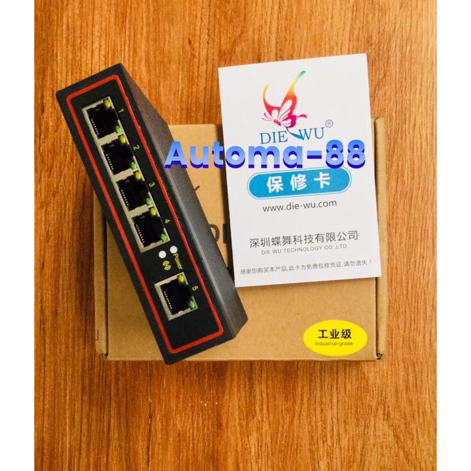 Din-Rail-5-port-Ethernet-Switch Hub RJ45 10/100 Mbps industrial 5port