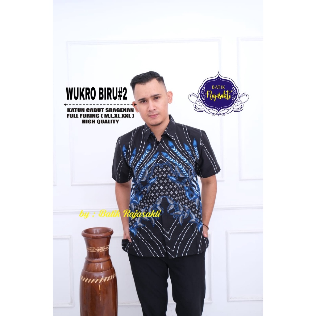 WUKROMO BIRU 2 PEN RAJASAKTI KEMEJA BATIKSOLOAMANAH LENGAN PENDEK PANJANG LAPIS FURING PREMIUM KATUN HALUS DAVINAH MERAK JOGET BEKISAR BLUE 2 SADAJIWO TWO ABHICANDRA LAWASAN ABISEKA ADHIMUKTI ADHIRAJASA ADI PRAMANA TWO ADINATA ADIYAMA TOLET AFZAM