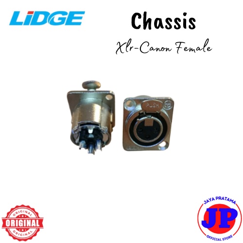 Jack Connector Chasis XLR Female Lidge Chasis Canon Cewek