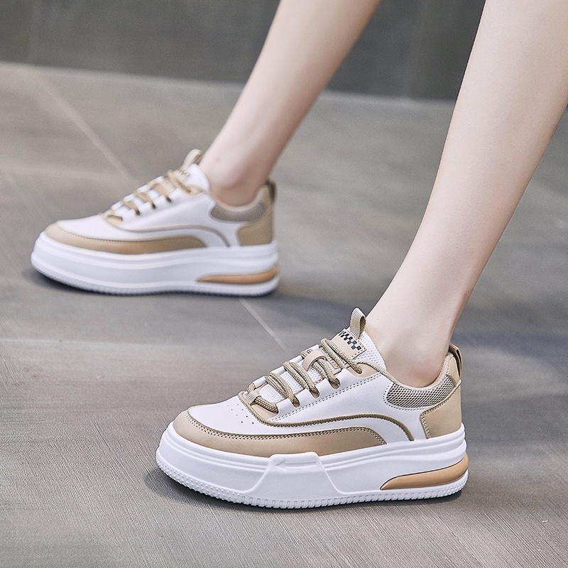 4.4 DENDEN.ID Sepatu Sneaker Putih Fashion Wanita Model Korea Import 1051