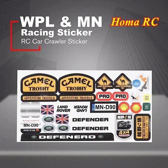 Stiker Logo RC WPL MN Crawler