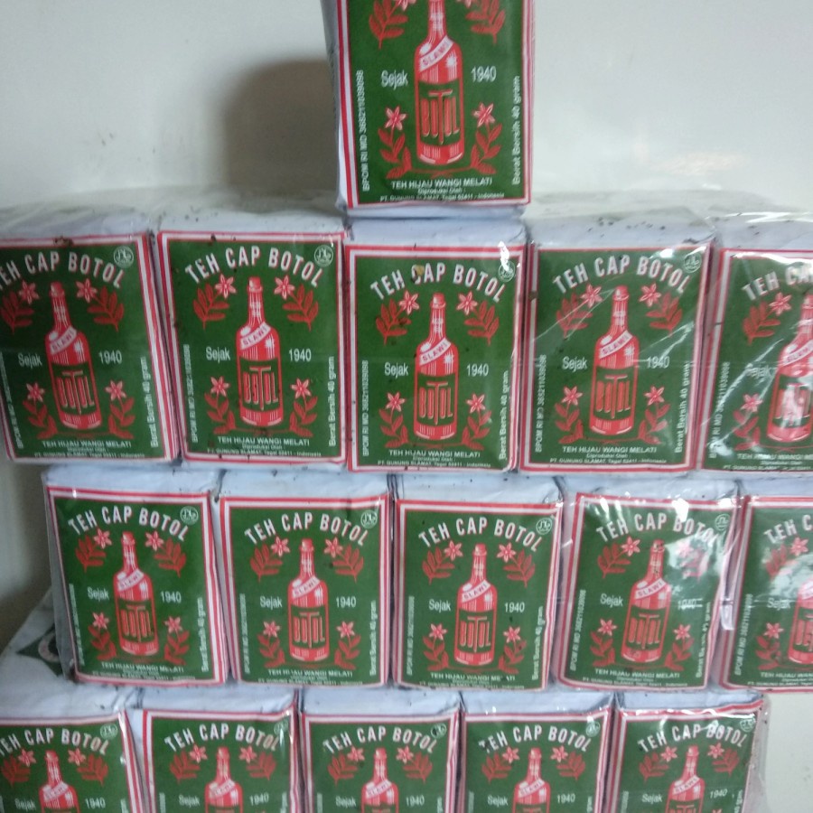 

1 Pak Teh Cap Botol Bubuk 10 Pcs x 40 Gr - Hijau