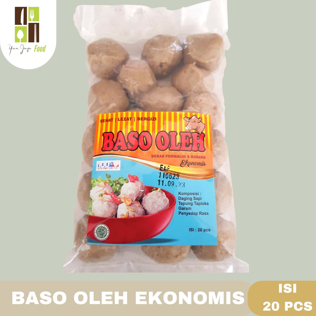 Baso Oleh Super Baso / Bakso Sapi Murah / Enak / Ekonomis /  Mutiara Sehat/ Lezat isi 12 Pcs / 20 Pcs