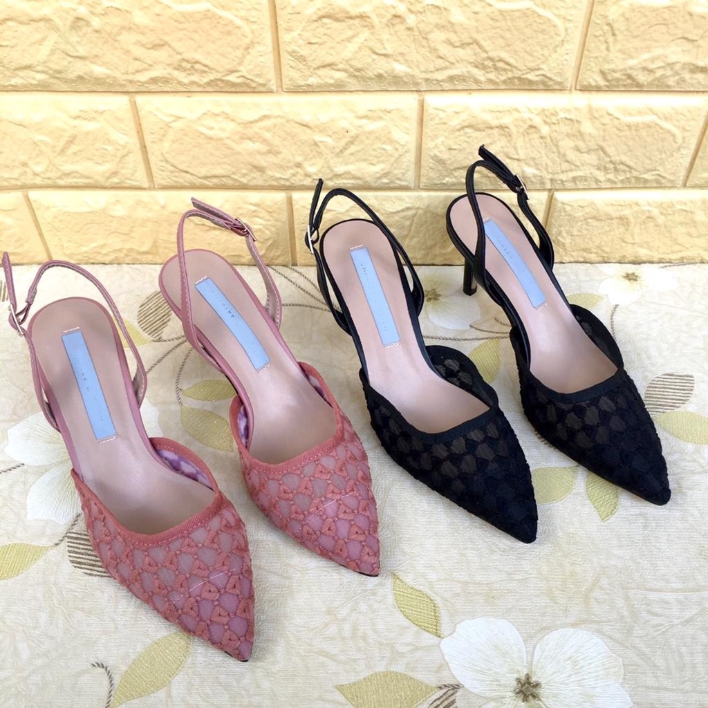 Sepatu Wanita CK-201 Lace Slingback