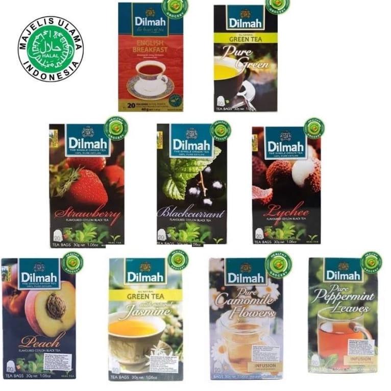 

Di⚡kon !! DILMAH TEA TBAG 20 SACHET ALL VARIANT BPOM HALAL