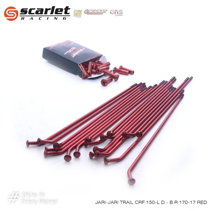 Ori Jari Jari Ruji Crf Ring 17 Bukan Tdr Scarlet Chromehitam Merahbirugold