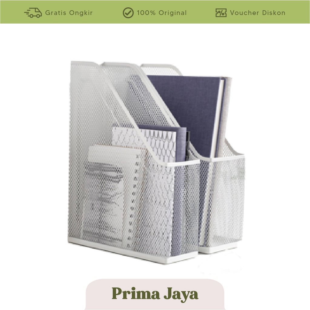 

PrimaJaya DRONJONS File organizer set 2 pcs/ Box File Tempat Majalah Organizer Baja, file tempat kertas,file holder DR1528 IKEA