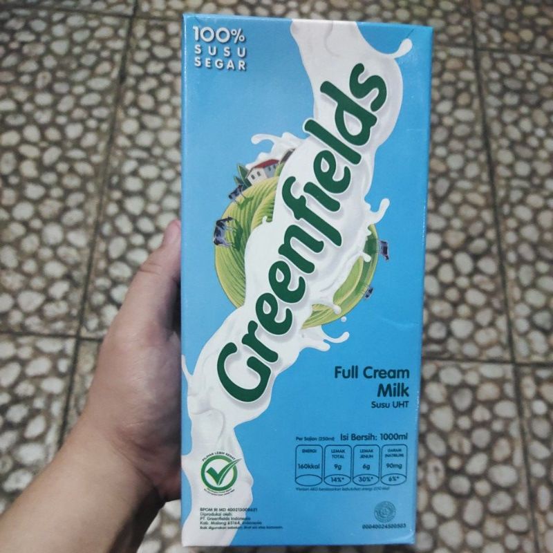 

GREENFIELDS SUSU UHT FULL CREAM MILK 1LITER