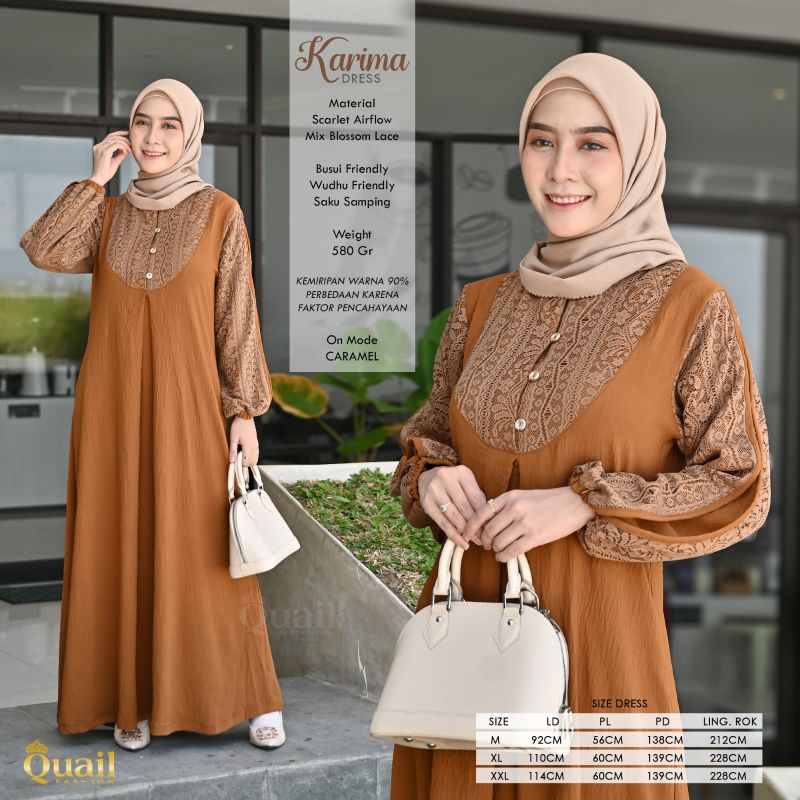 Dress Karima ori Quail Hijab
