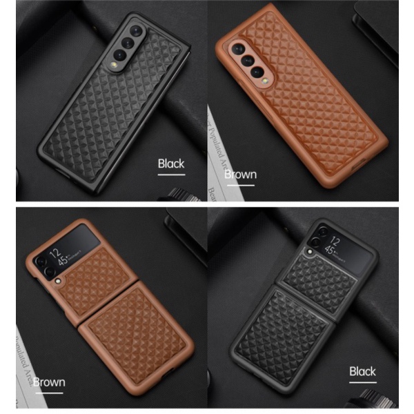 Promo DUX DUCIS VENICE Leather Case Samsung Z Fold 4 Case Galaxy Z Flip 4 - BLACK Z FLIP 4 Limited