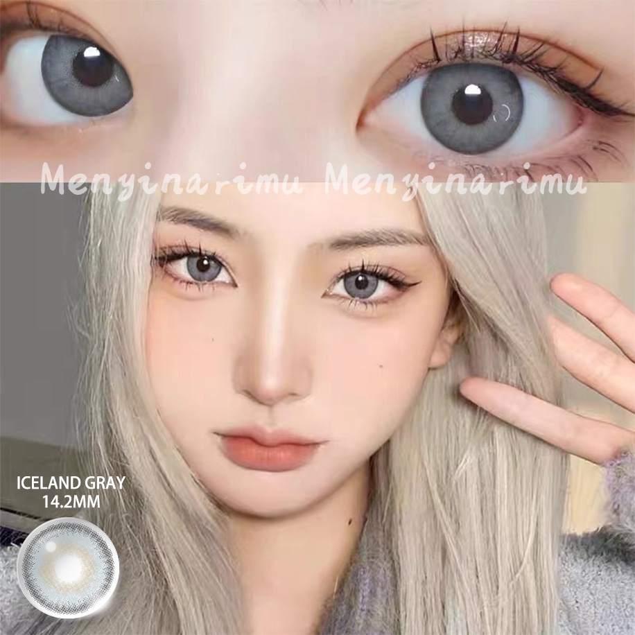 EYESHARE【COD&amp;Spot】 4 Warna Baru 1pasang Kawaii~Lensa Kontak Big Eye warna Exoticon Innocent Soflent Soflen Normal/Mata korea