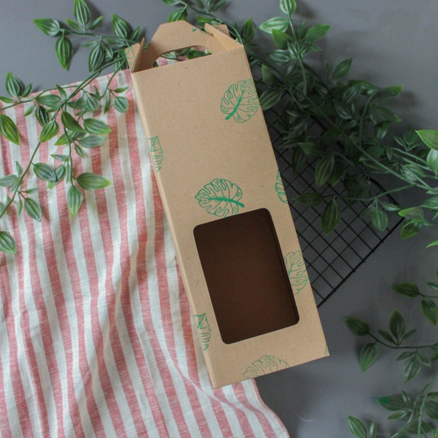 

Box hampers Jinjing lebaran idul fitri Natal imlek premium - Coklat daun