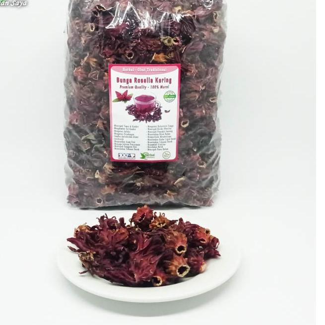 

™ Bunga Rosella Merah Kering 500 gram / Teh Rosella ℮