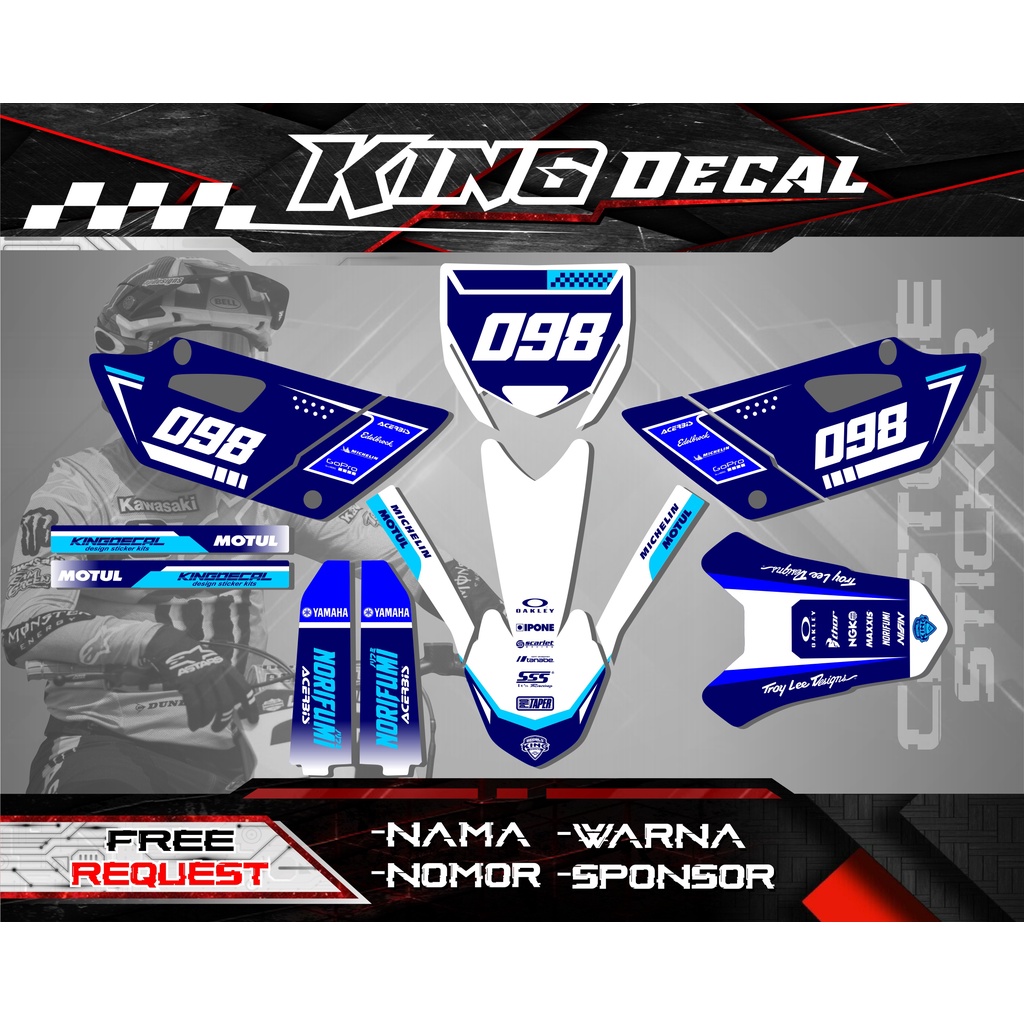 DECAL YZ 85 NEW BEBEK STIKER YZ STIKER GTX DECAL RBT STIKER RBT