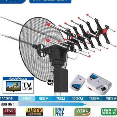 ✩ ntra INT-888 DGT Antena digital TV outdoor Remote FOR tabung & LED TV ori ♥