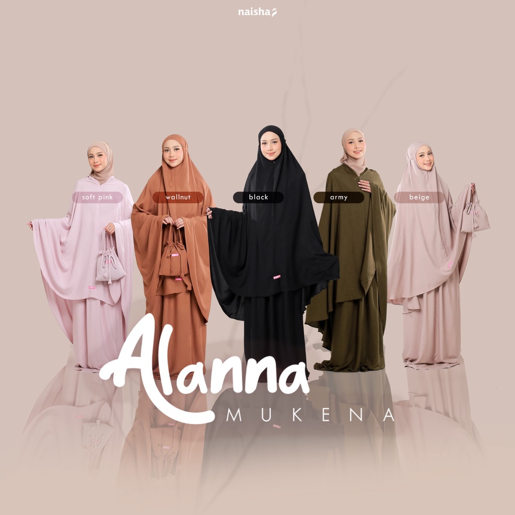 Allana Mukena - Giter Store - Mukena Katun Rayon 2in1 by Naisha