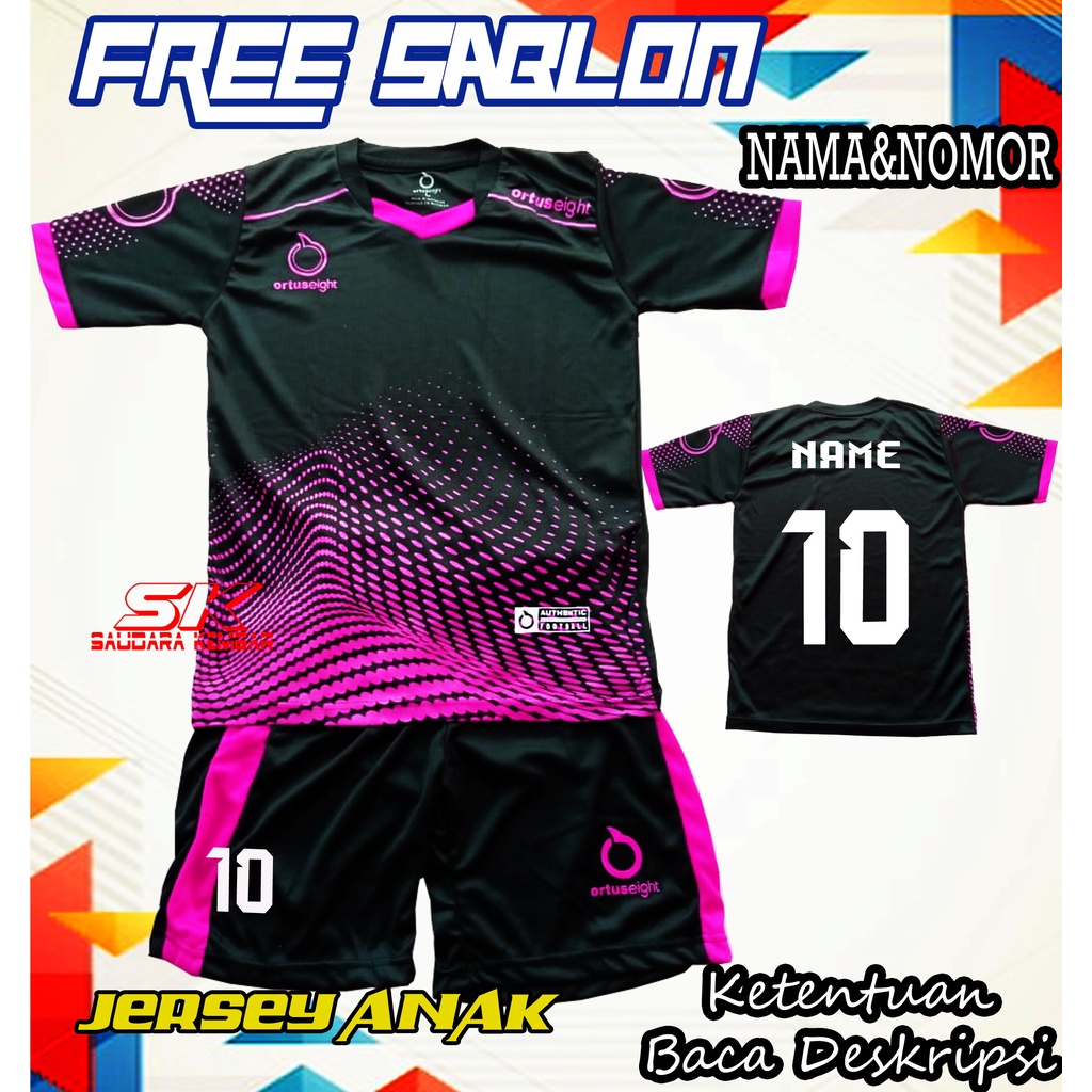 Baju Jersey Bola futsal Anak Anak Laki Perempuan Terbaru 2023