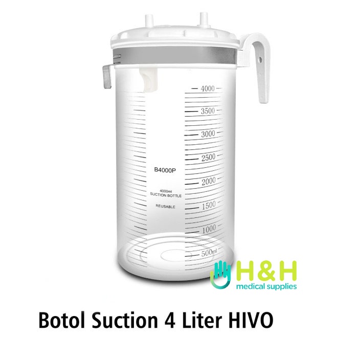 Botol Suction Pump Plus Tutup HIVO 4 Liter