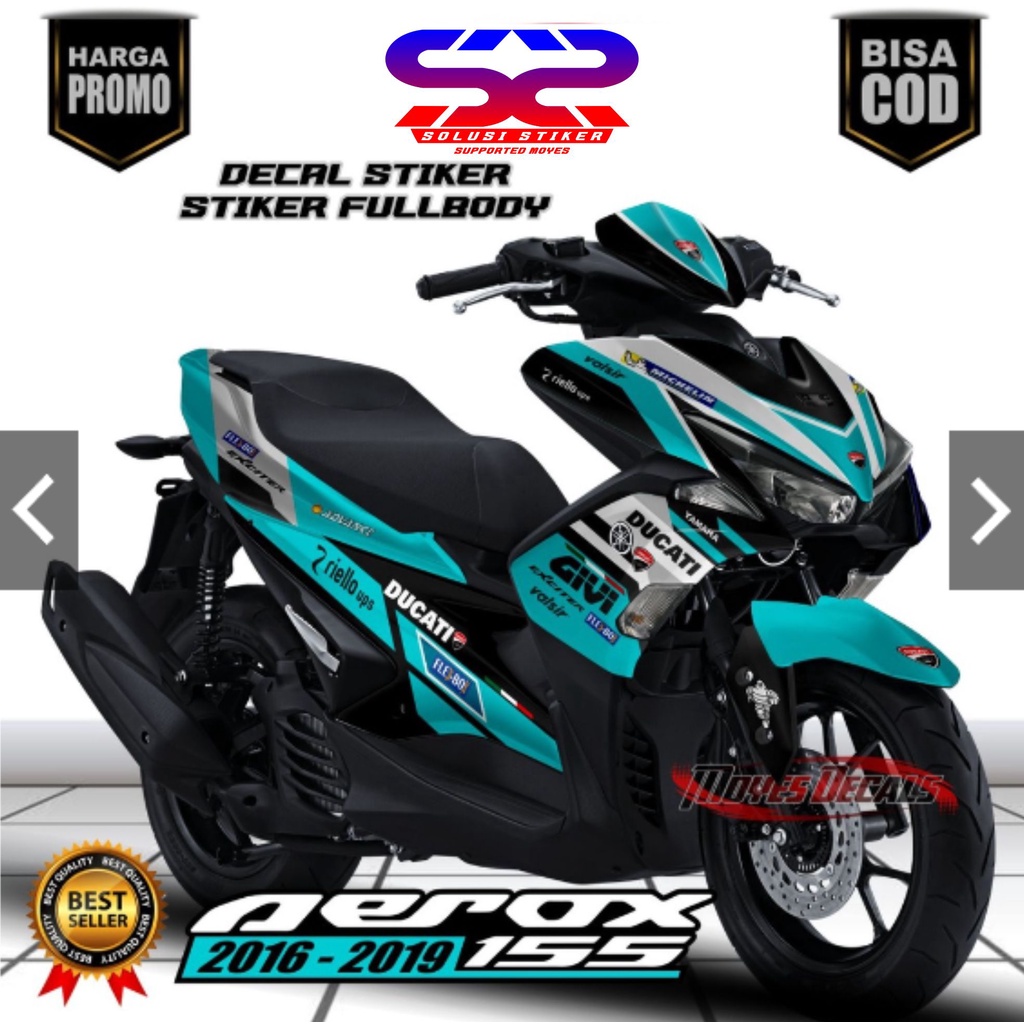 COD Bayar Dirumah Decal  Sticker Yamaha Aerox Desaind Tosca FullBody Decal Aerox FullBody