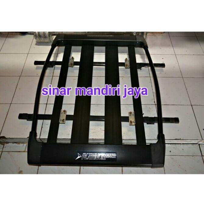 Paket Cross Bar Jepit Roof Rail+Rack Bagasi Wuling Confero