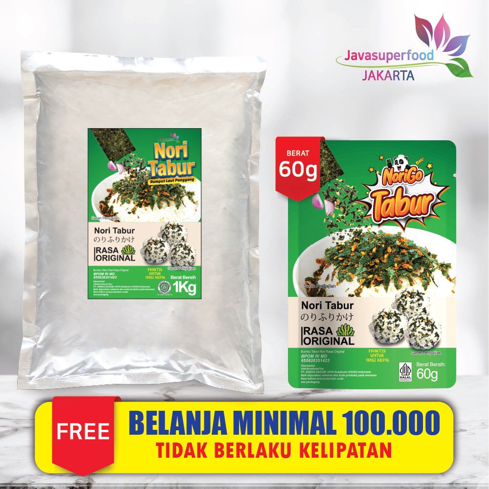 Nori Tabur Rumput Laut Panggang Original 1Kg