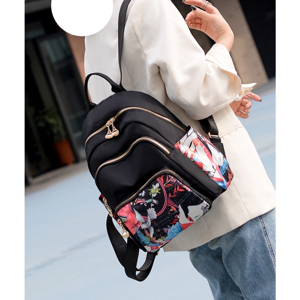 RANSEL WANITA IMPORT CHIBAO MOTIF 307#