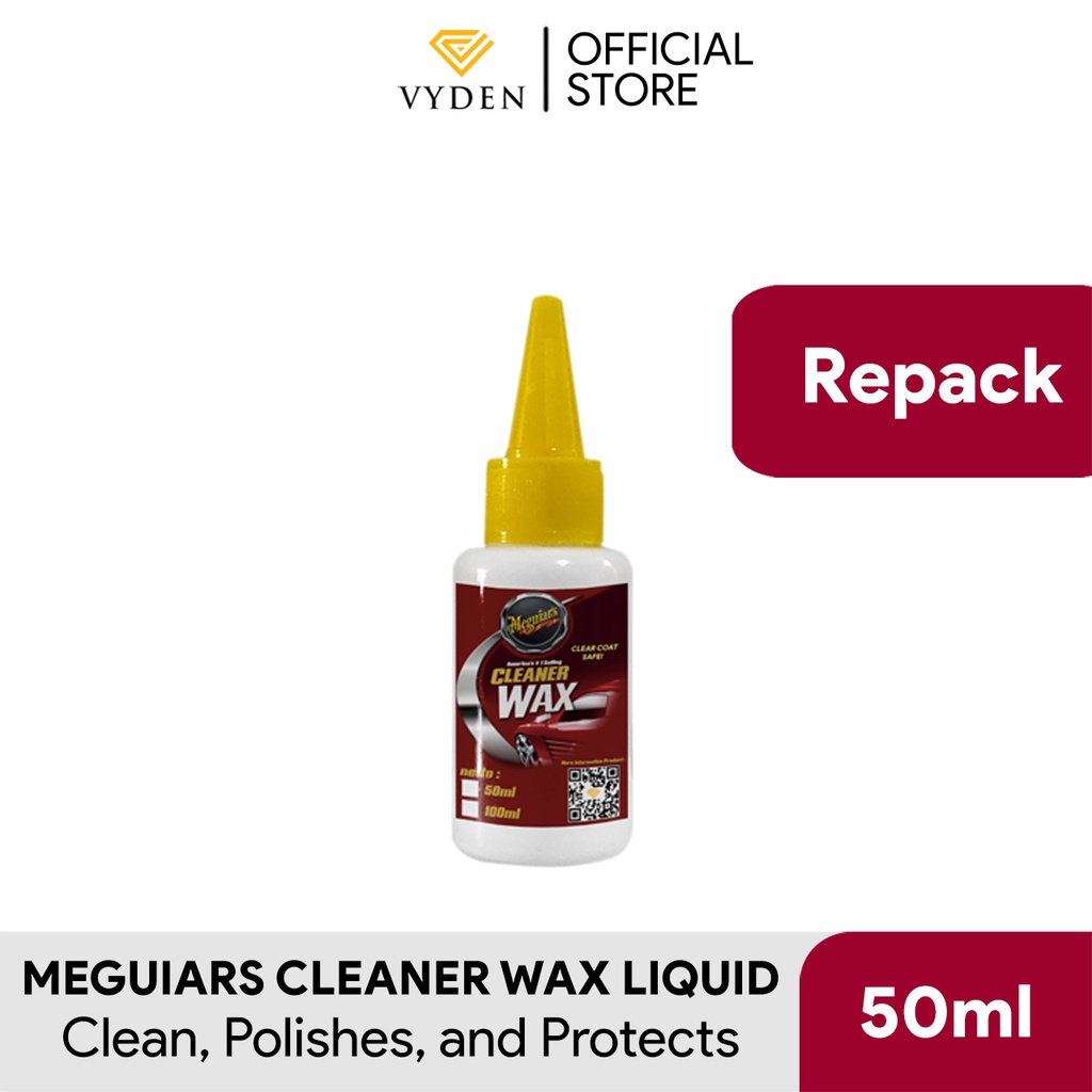 MEGUIARS Cleaner Wax Liquid 50ml Repack Pembersih Cat Mobil Kusam Jamur Kerak MURAH