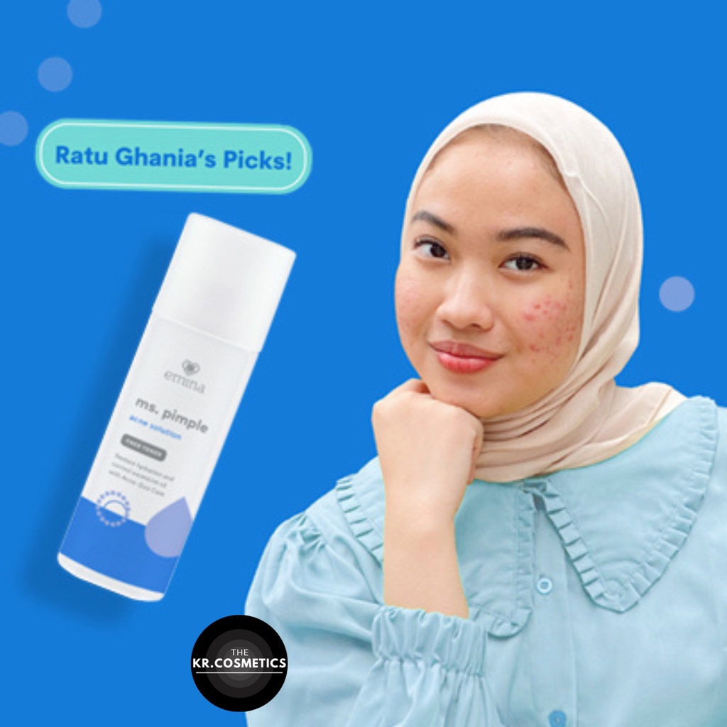 EMINA Ms. Pimple Acne Solution Face Toner wajah ber jerawat 50 ml 100 ml