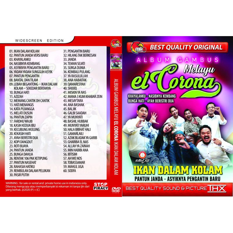 Kaset Video Lagu Album Gambus Melayu El Corona Ikan Dalam Kolam